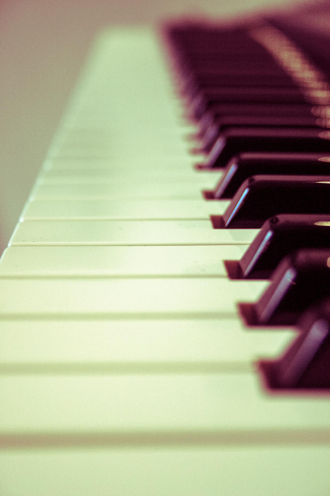 Closeup of piano keyboard Closeup of piano keyboard