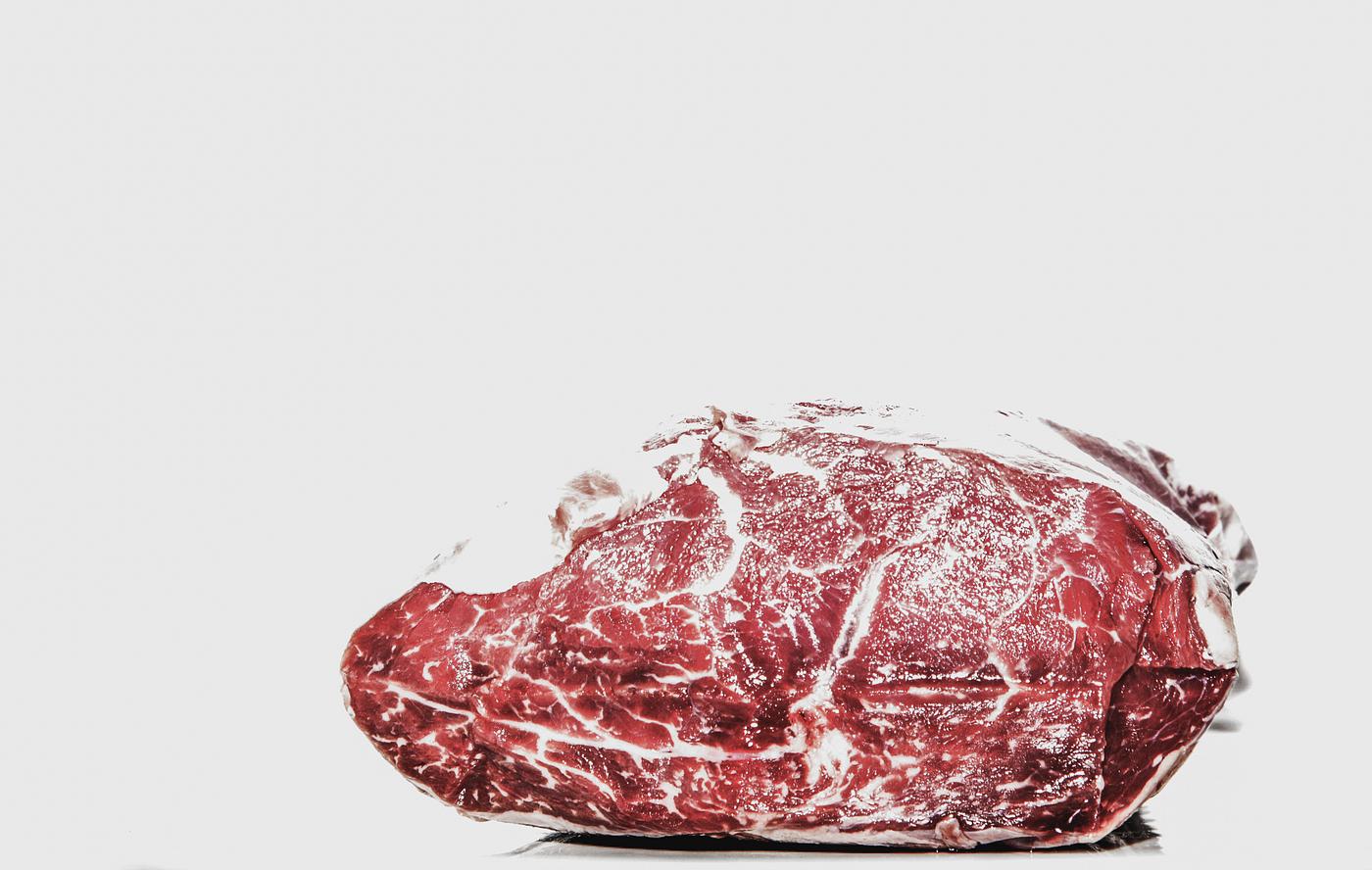 Frozen chunk of cow meat Frozen chunk of cow meat