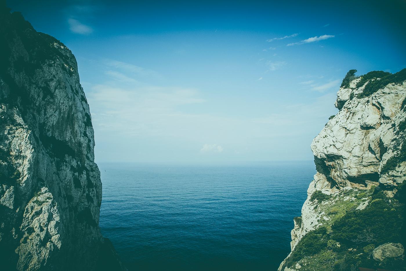 Cliffs at Capo Caccia, Italy Cliffs at Capo Caccia, Italy