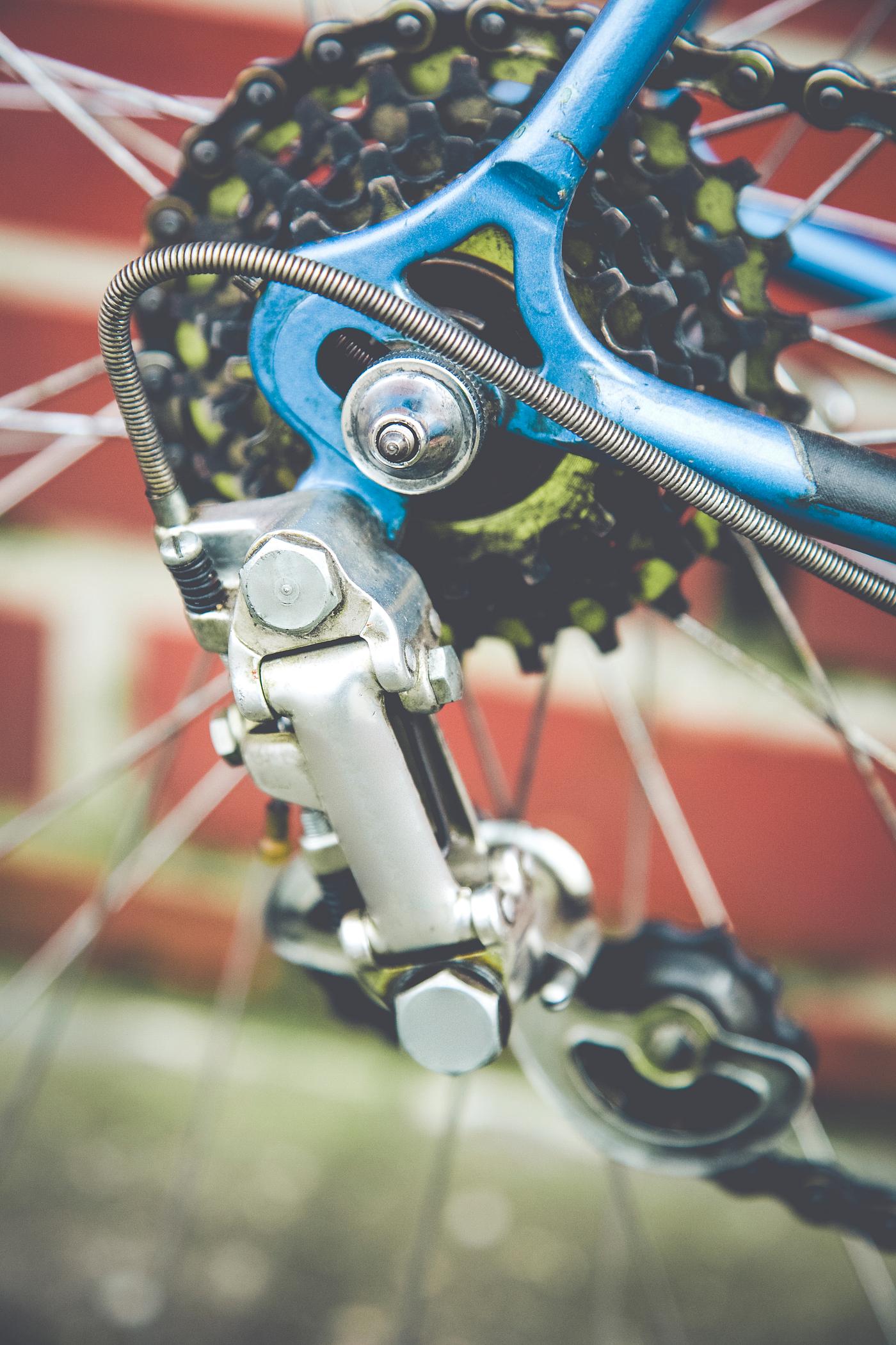 Close of up bike gears Close of up bike gears