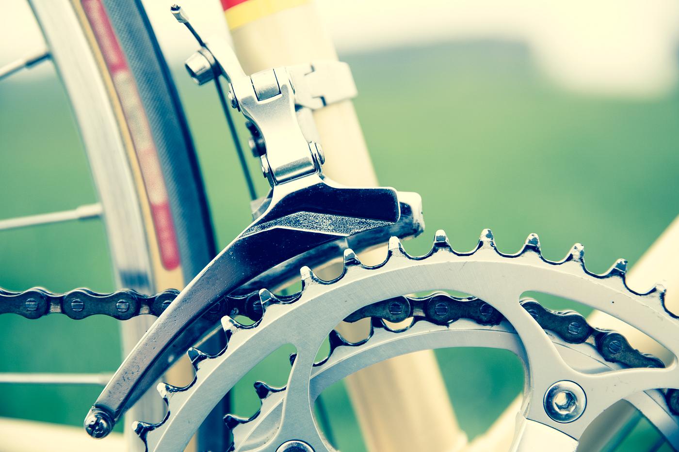 Close up of a bike chain Close up of a bike chain