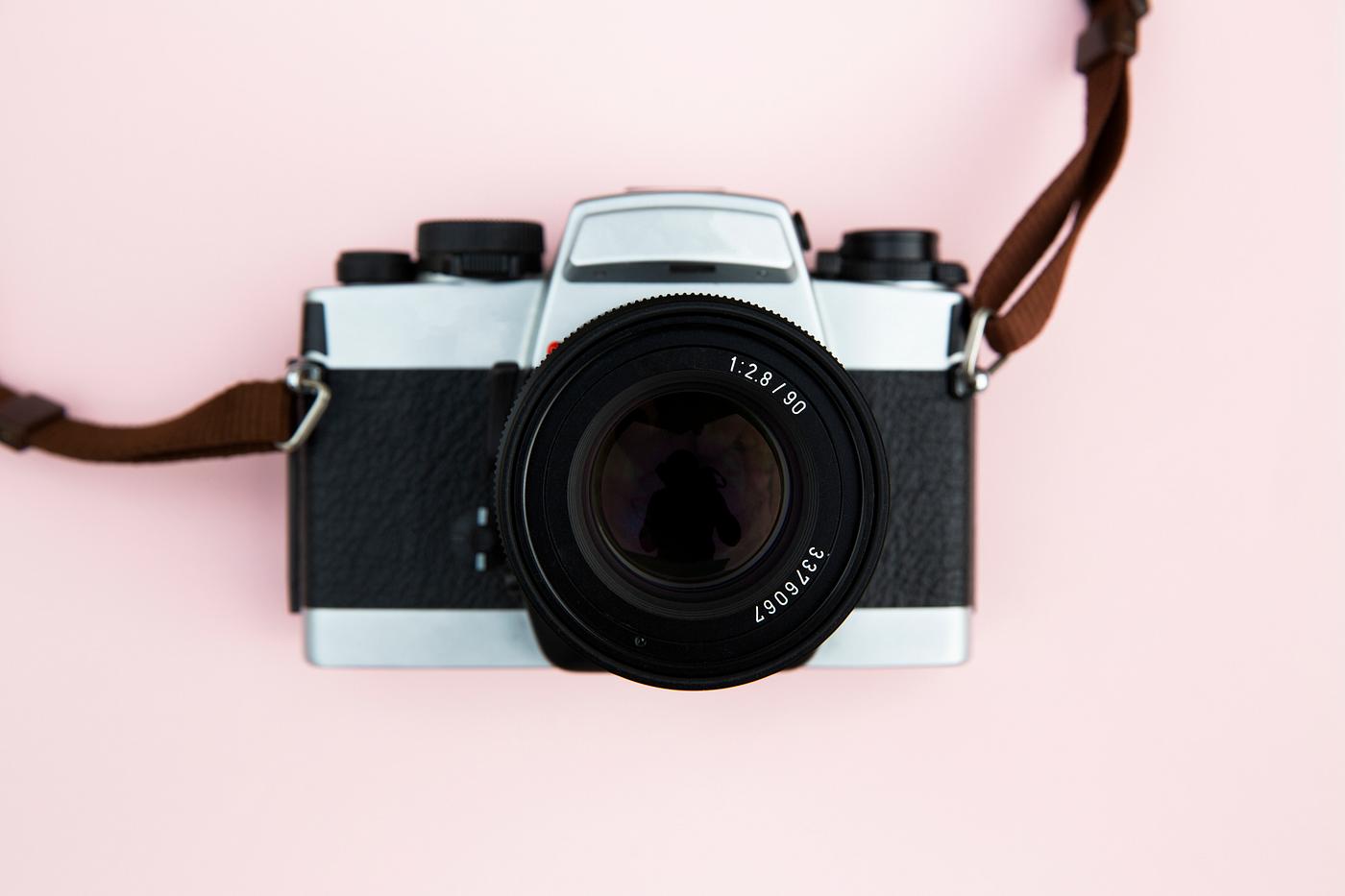 Vintage analog 35mm film camera Vintage analog 35mm film camera