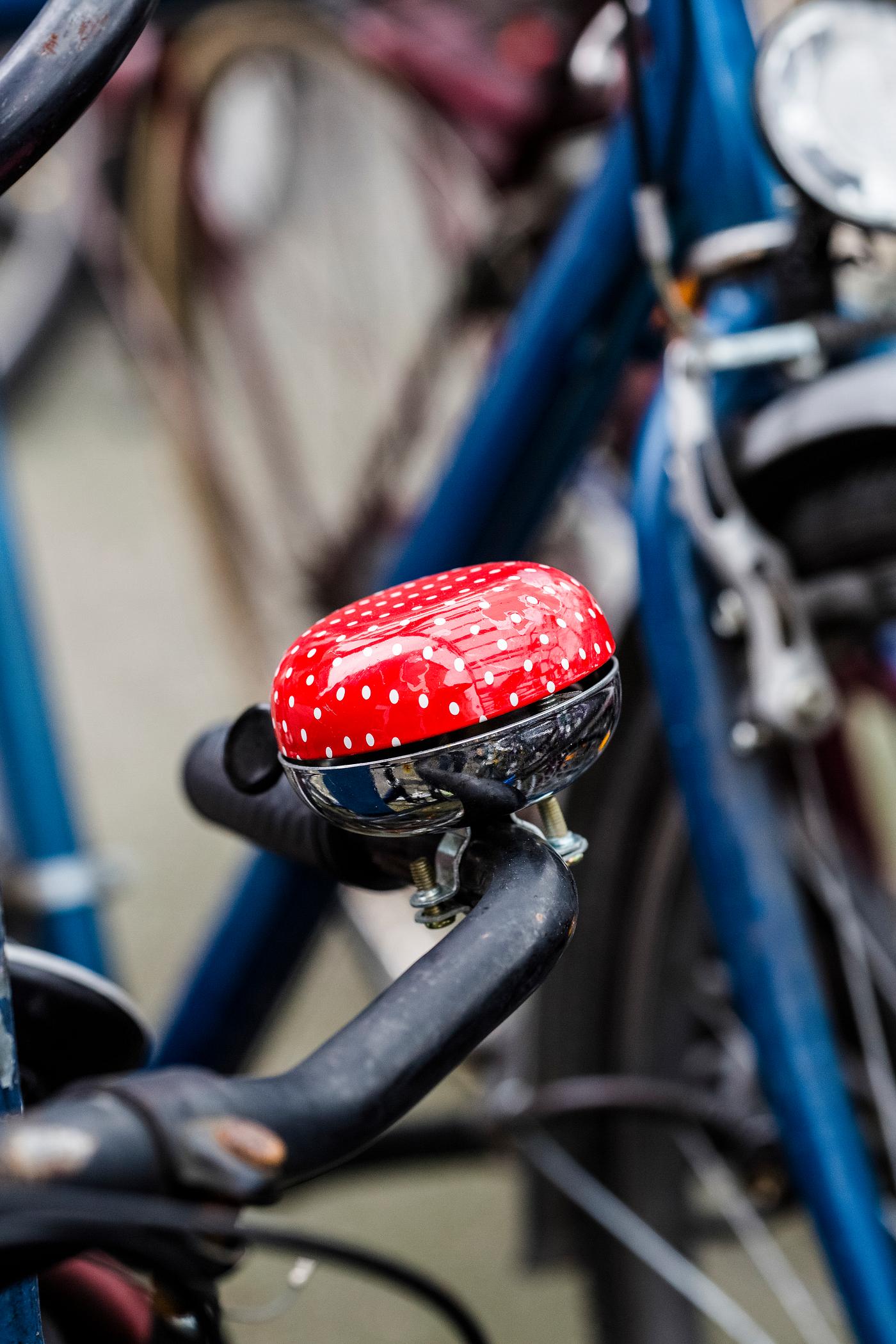 Close up of a bike bell Close up of a bike bell