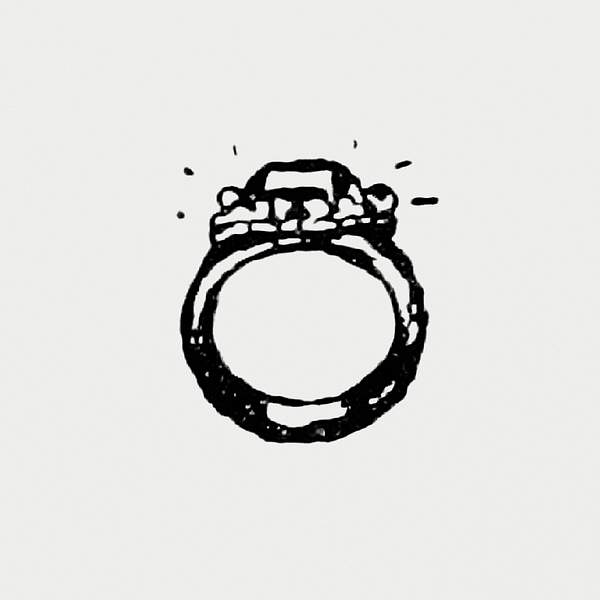 Hand Drawn Wedding Ring Images | Free Vectors, PNGs, Mockups