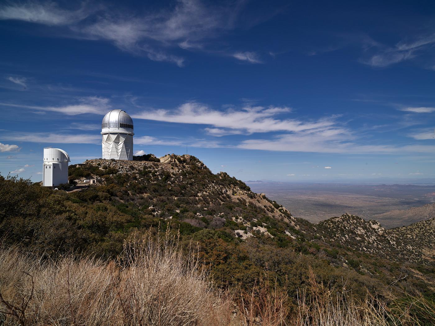 Carol M. Highsmith’s Arizona Photograph Some of several observatory buildings at the Kitt Peak National Observatory in the Quinlan Mountains in the Arizona-Sonoran...