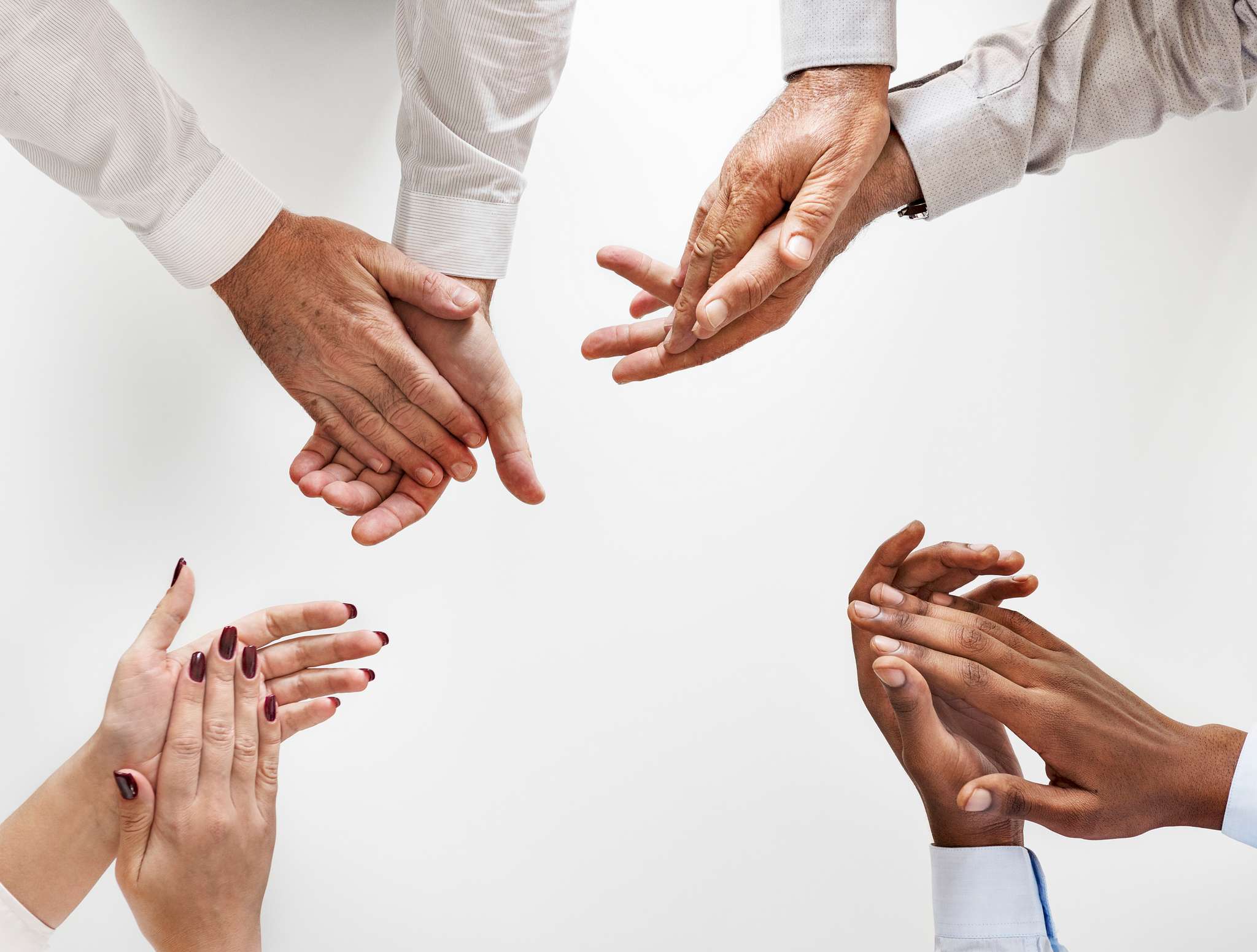 business people clapping hands together id 380094
