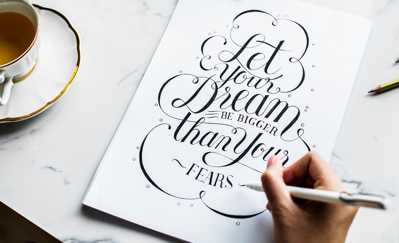 Vintage cliche inspirational text Vintage cliche inspirational text