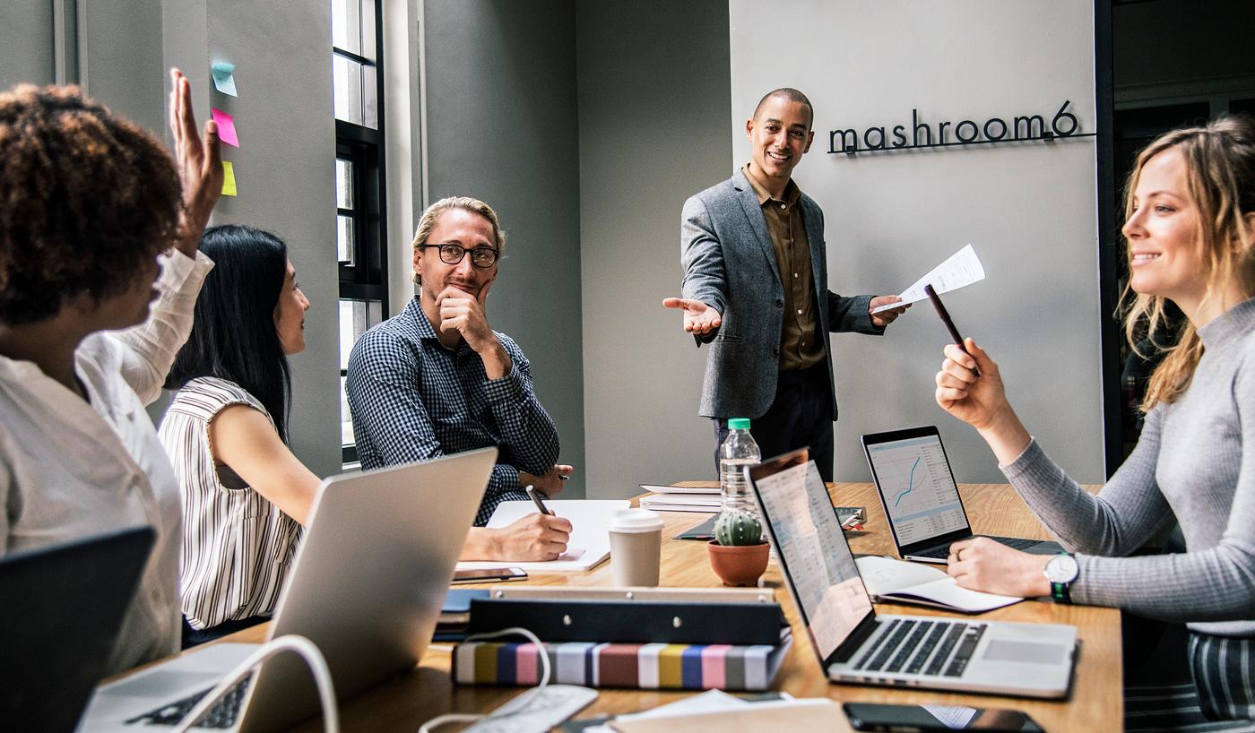 Group of diverse people having a business meeting Group of diverse people having a business meeting