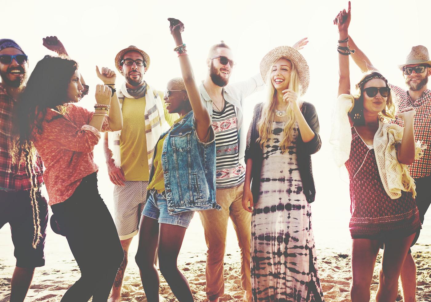 Friends having fun at the beach - crowd, dancing, action, activity, adult, african descent, arms raised, beach, beach party... Friends having fun at the beach - crowd, dancing, action, activity, adult, african descent, arms raised, beach, beach party...