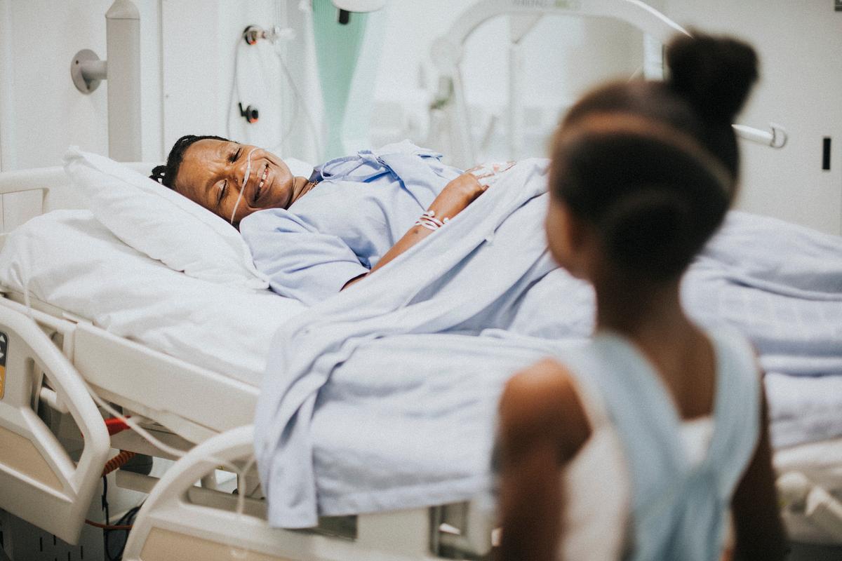 picture Photos Pictures Of Sick Black Woman In Hospital Bed rawpixel