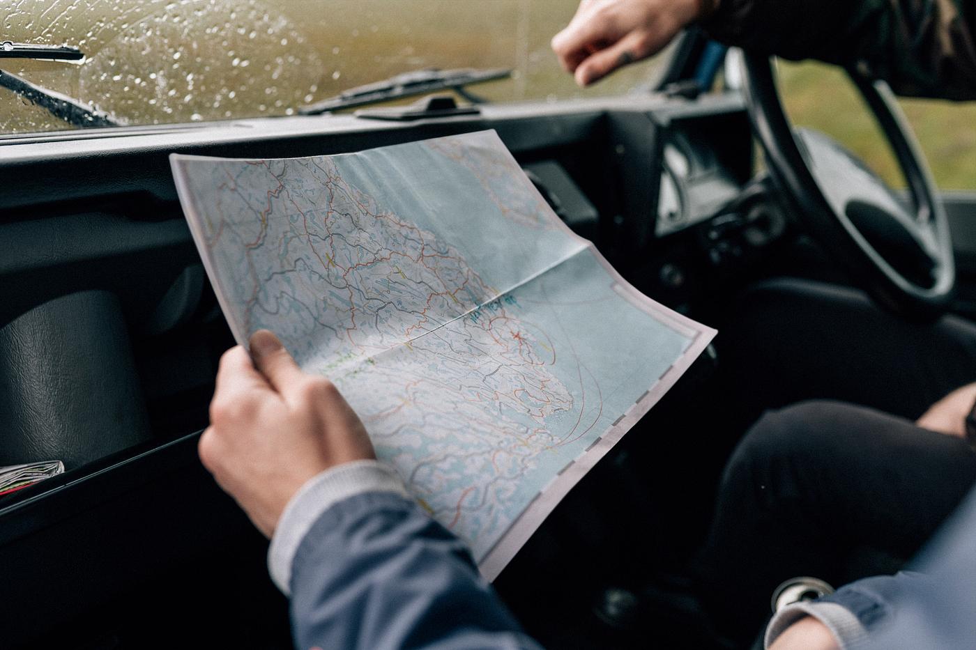 Couple on a road trip checking the map - ballachulish, car, checking, cloudy, cold, couple, destination, direction, driving... Couple on a road trip checking the map - ballachulish, car, checking, cloudy, cold, couple, destination, direction, driving...