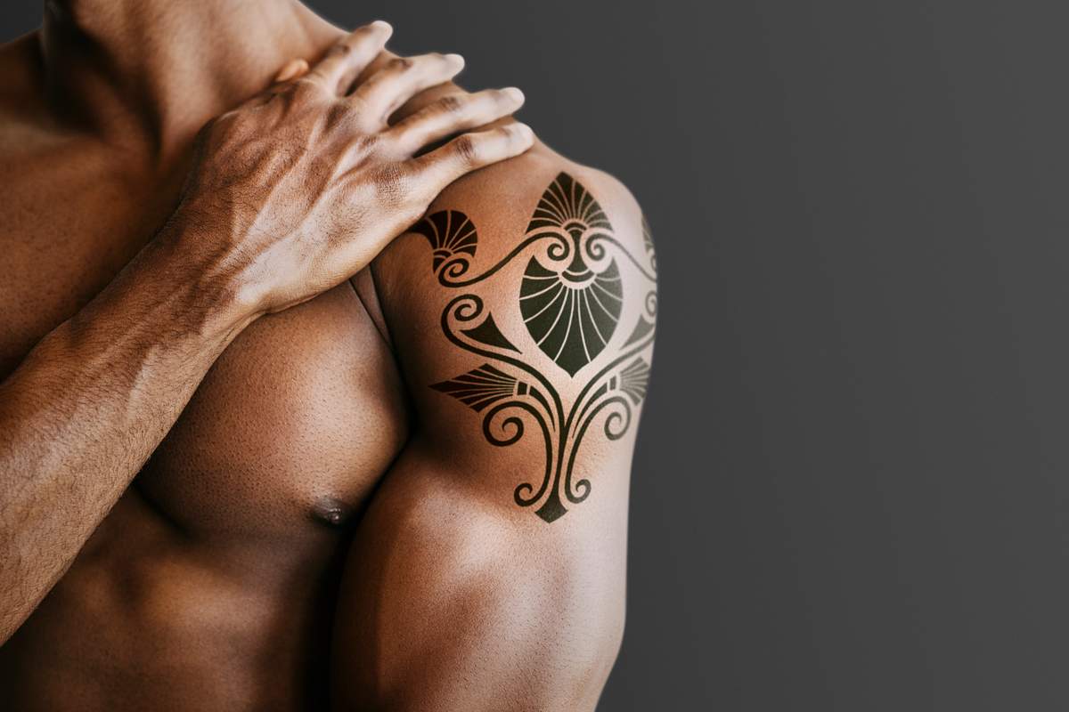 Download Upper Arm Tattoo Mockup Royalty Free Stock Photo High Resolution Image