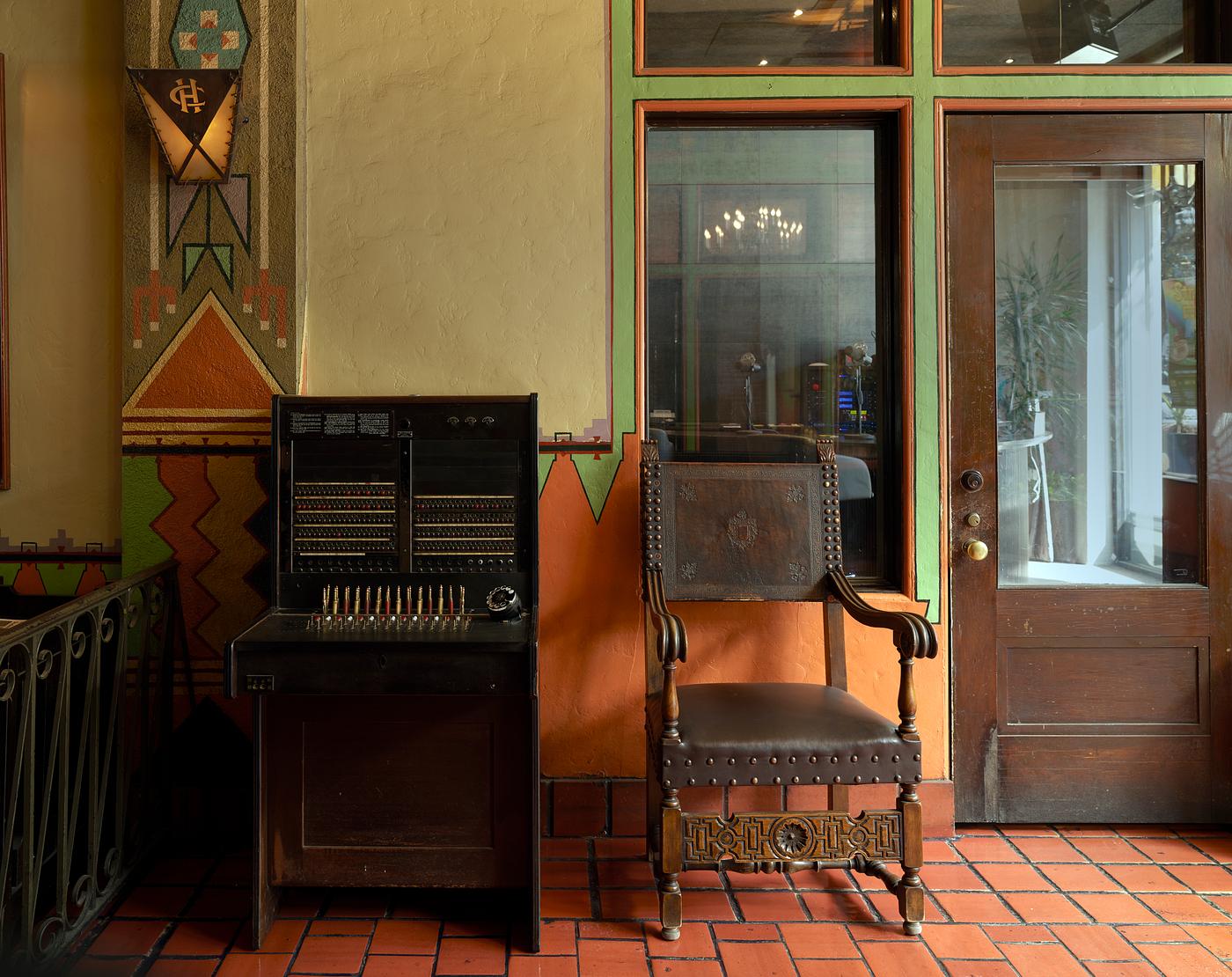 Carol M. Highsmith’s Arizona Photograph Subtle light and shadows fall on an old-style switchboard (salvaged from another classic hotel in town) in Tucson, Arizona...