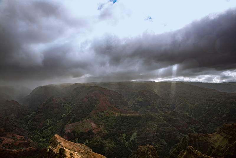 Waimea Falls waterfall