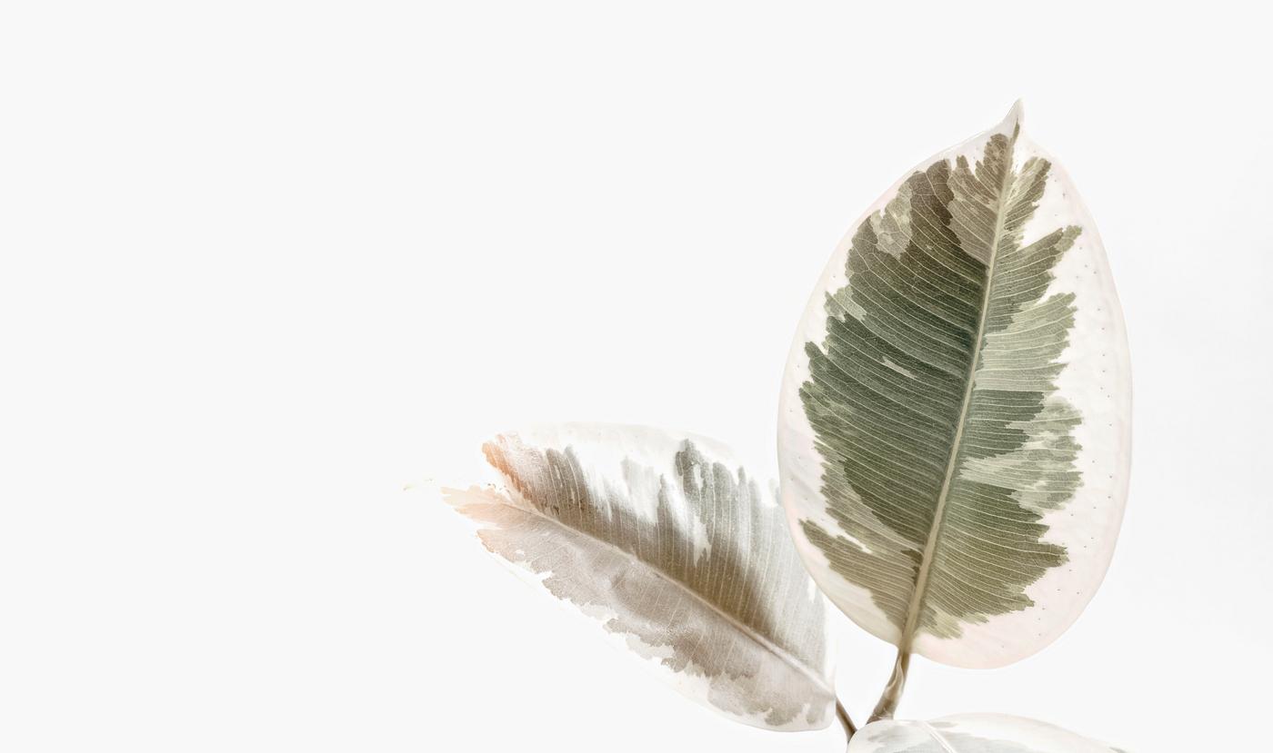 Faded plant on white background Faded plant on white background