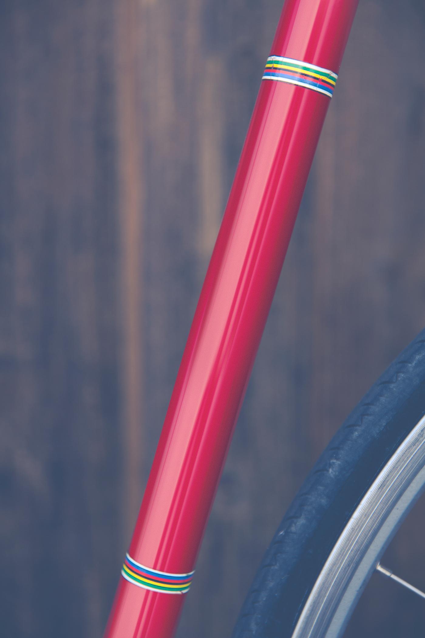 Close up of a bike frame Close up of a bike frame
