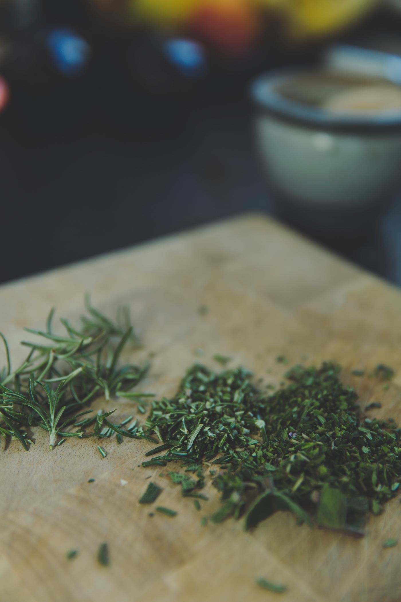 Chopped fresh herbs Chopped fresh herbs