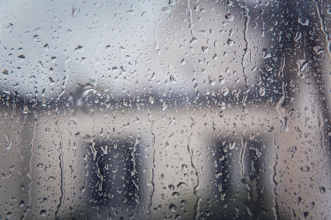 Rain drops on a window Rain drops on a window