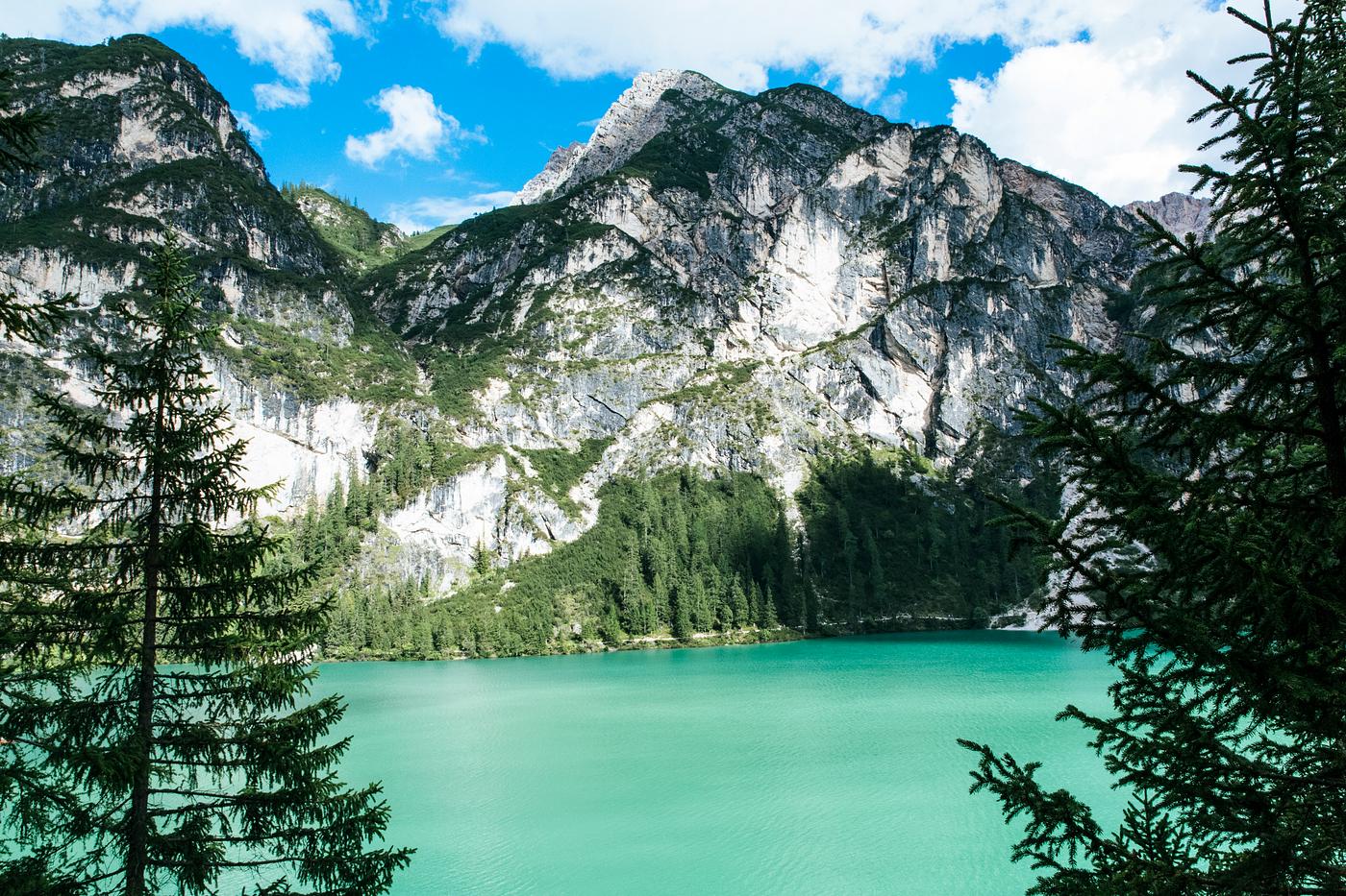 Pragser Wildsee lake, Italy Pragser Wildsee lake, Italy