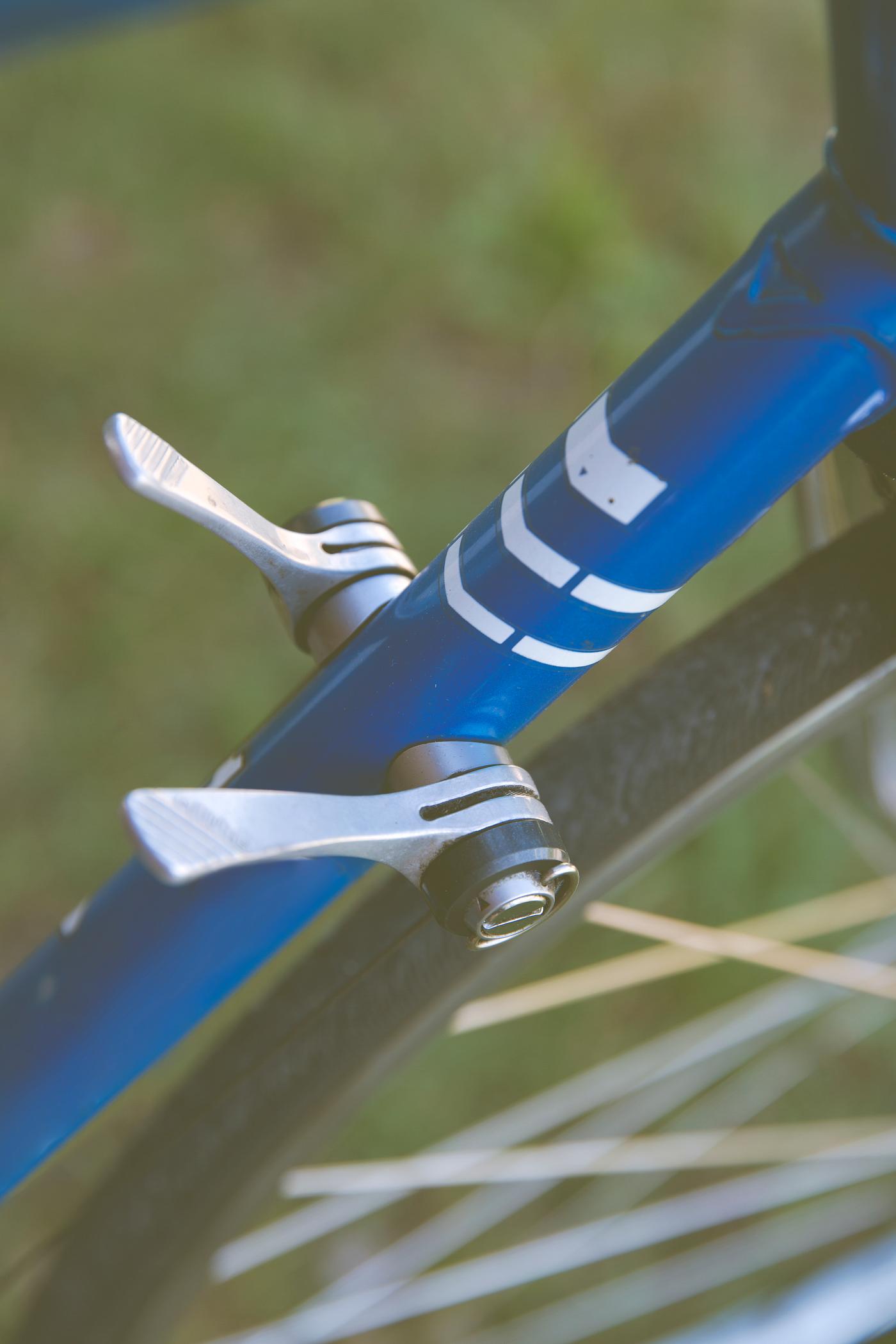 Close up of a bike seat adjuster Close up of a bike seat adjuster