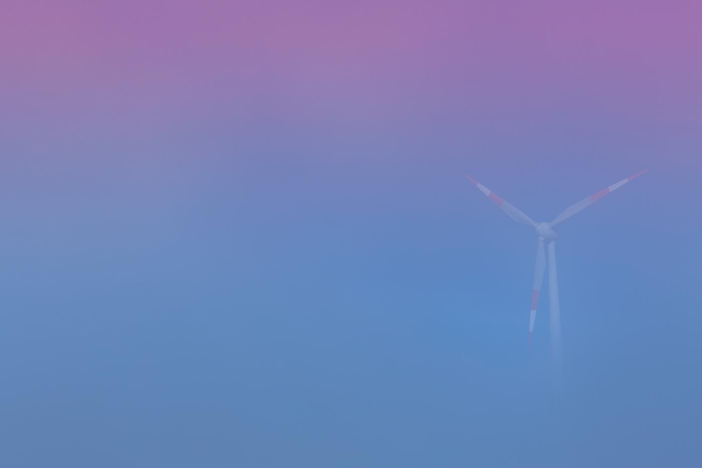 Windmill in the mist Windmill in the mist