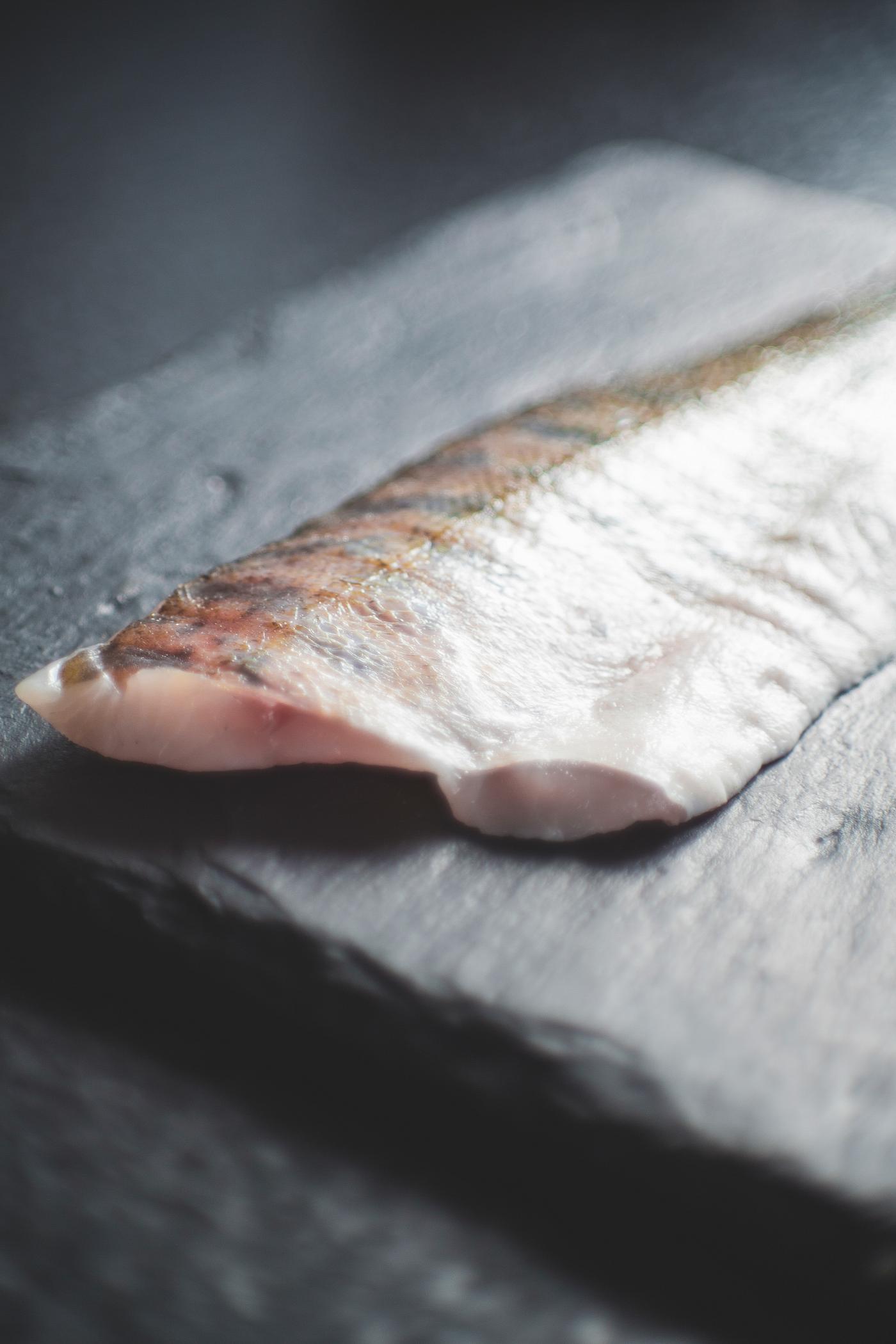 Close up of a fish fillet Close up of a fish fillet