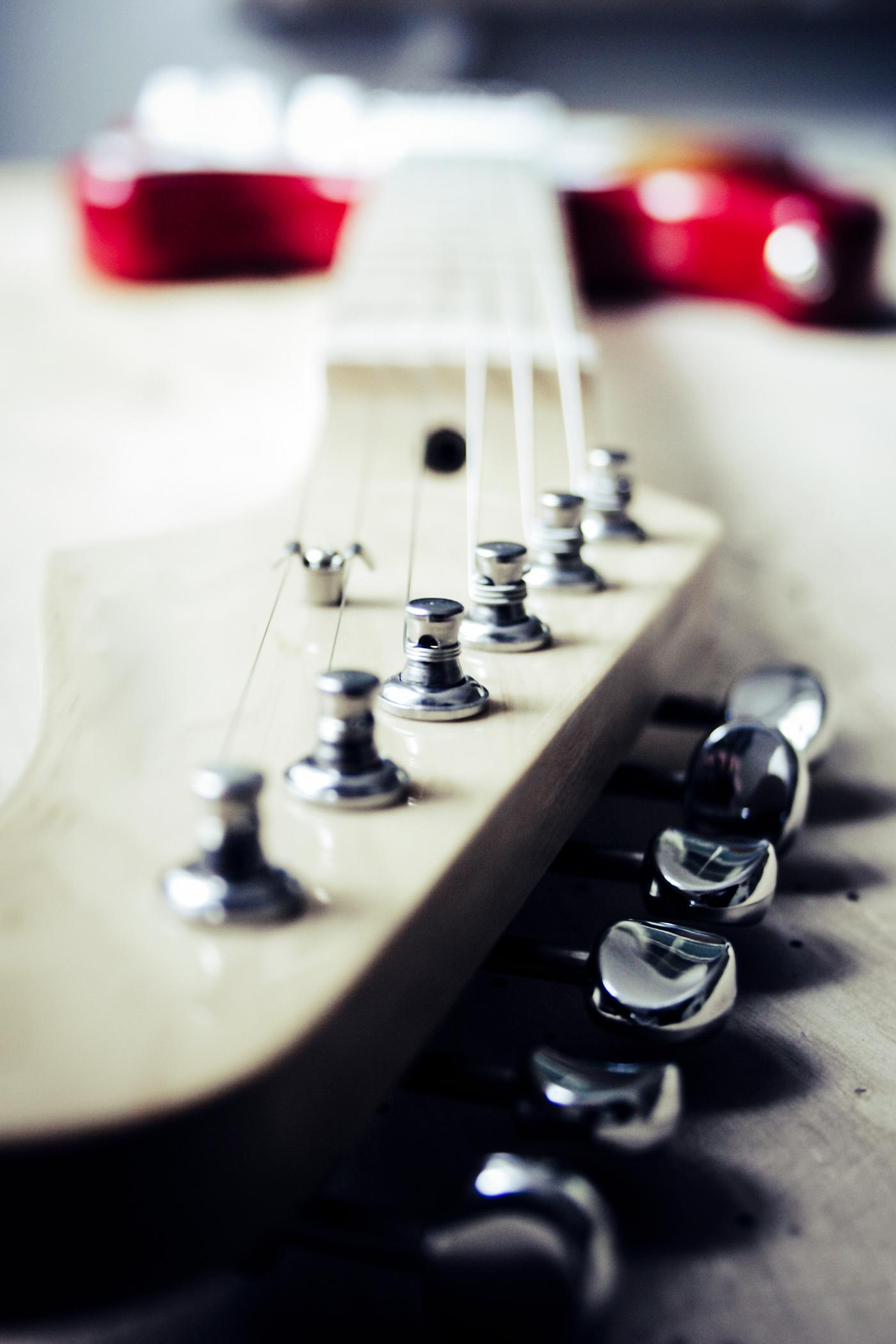 Close up of an electric guitar Close up of an electric guitar