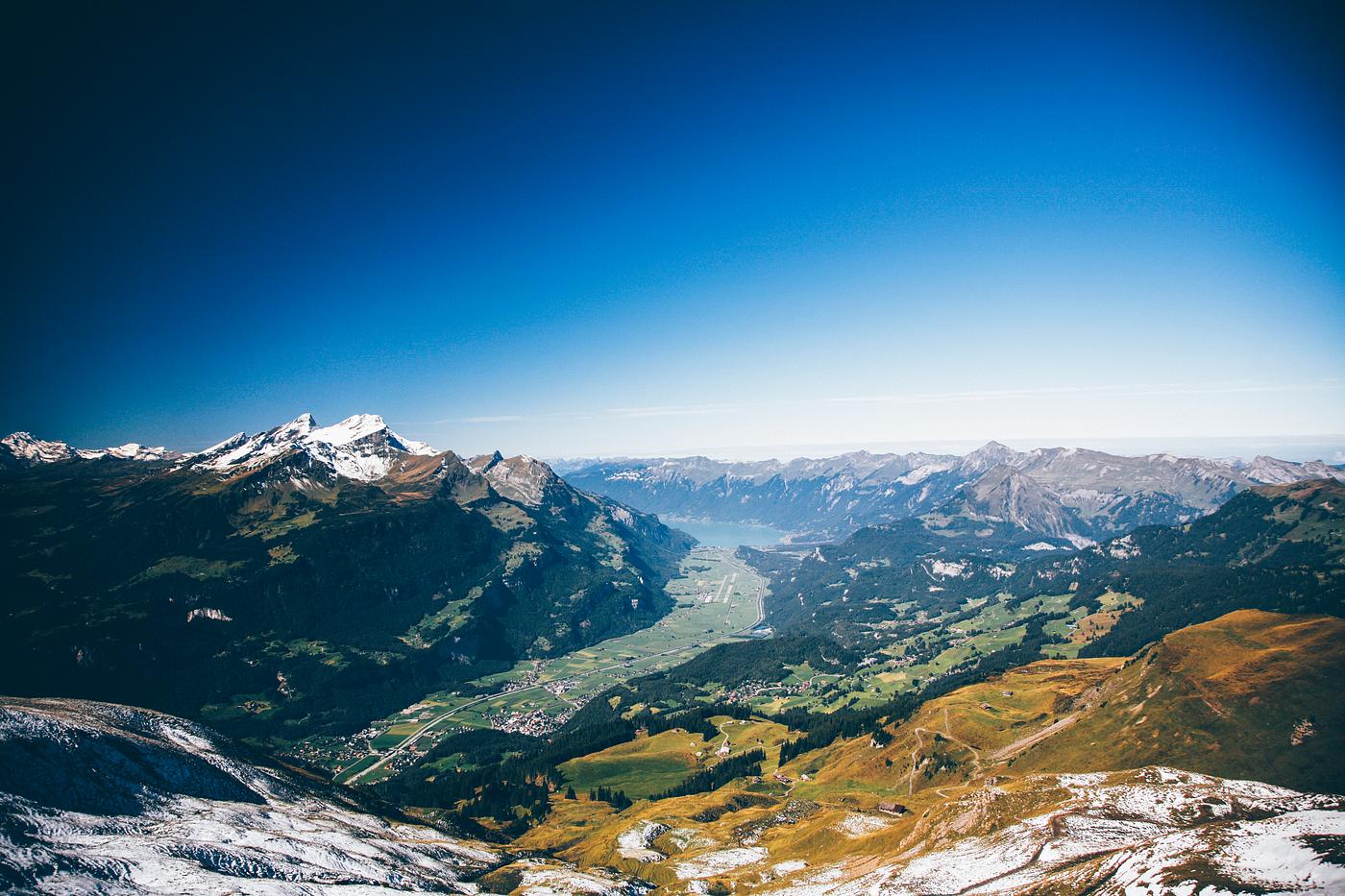 Scenic view of mountains covered in snow Scenic view of mountains covered in snow