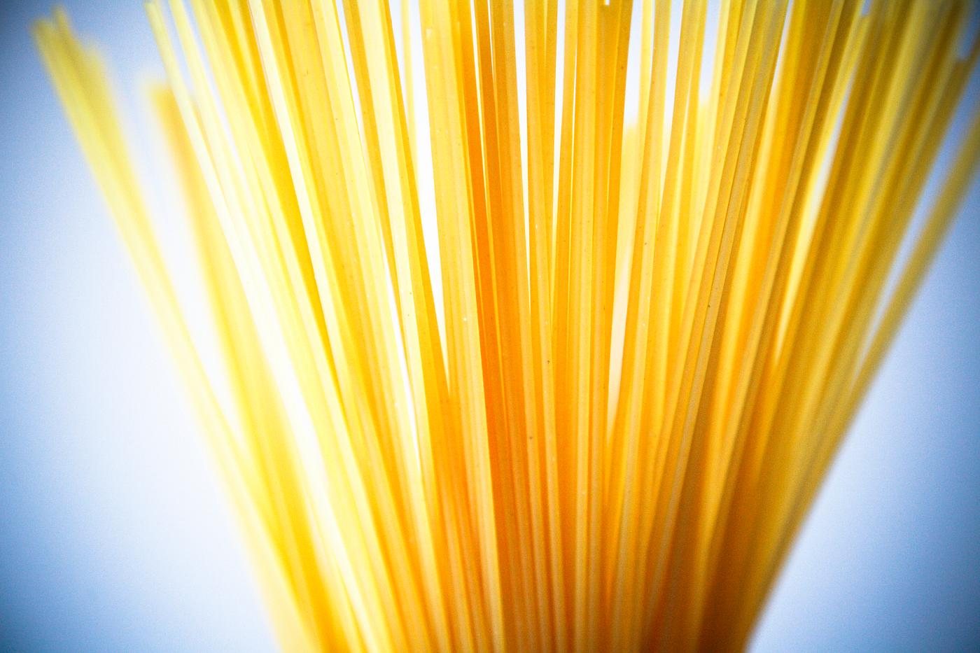 Close up of dry spaghetti Close up of dry spaghetti