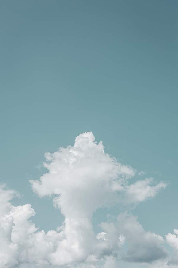 White Cloud In A Blue Sky Free Public Domain Photo