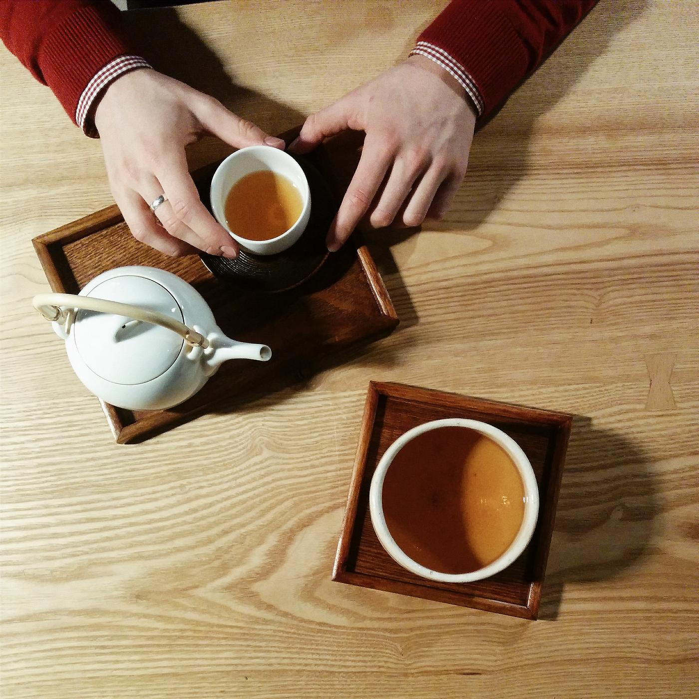 Man having a cup of tea Man having a cup of tea