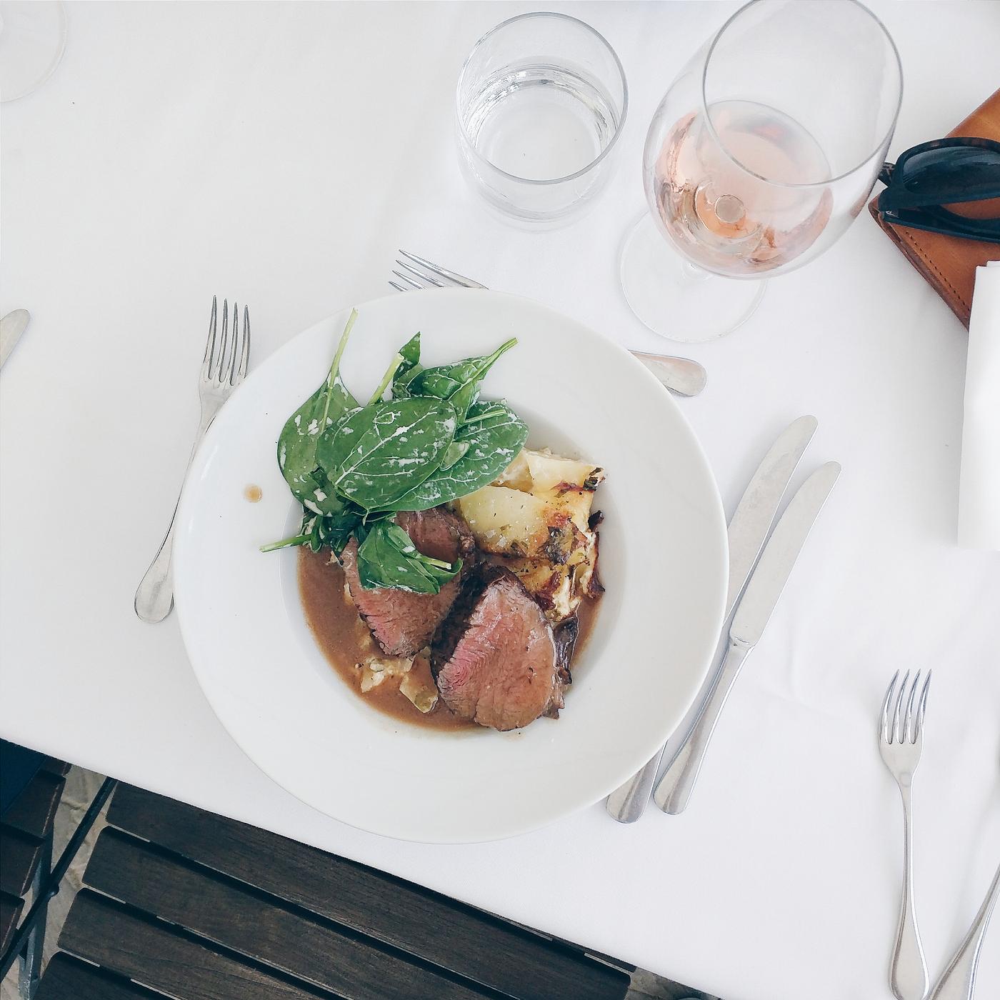 edium beef steak with spinach potatoes edium beef steak with spinach potatoes