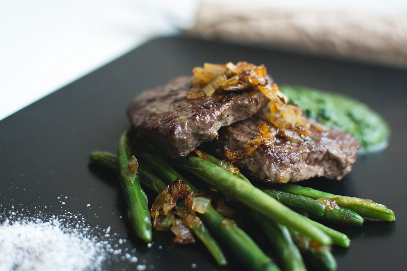 A fresh paleo steak closeup A fresh paleo steak closeup