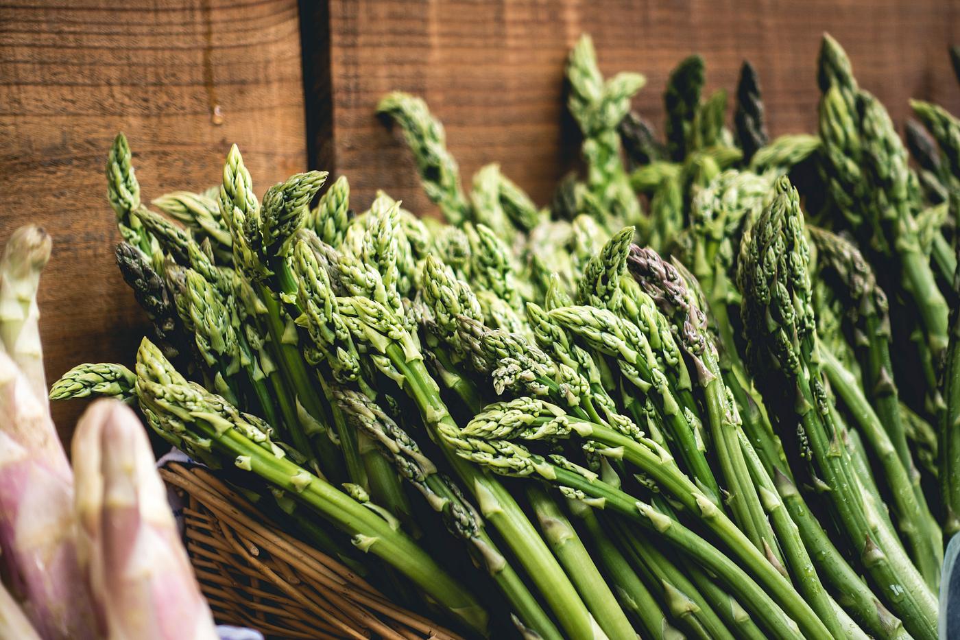 Asparagus at farmers' market Asparagus at farmers' market