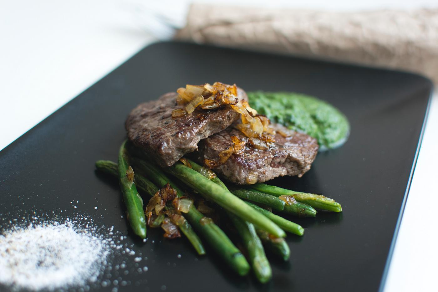 A fresh paleo steak closeup A fresh paleo steak closeup