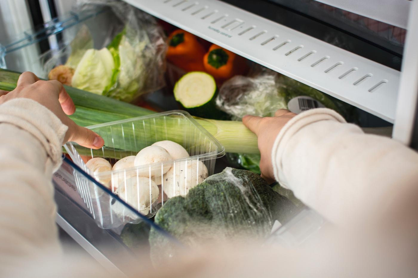 Vegetables in a fridge Vegetables in a fridge