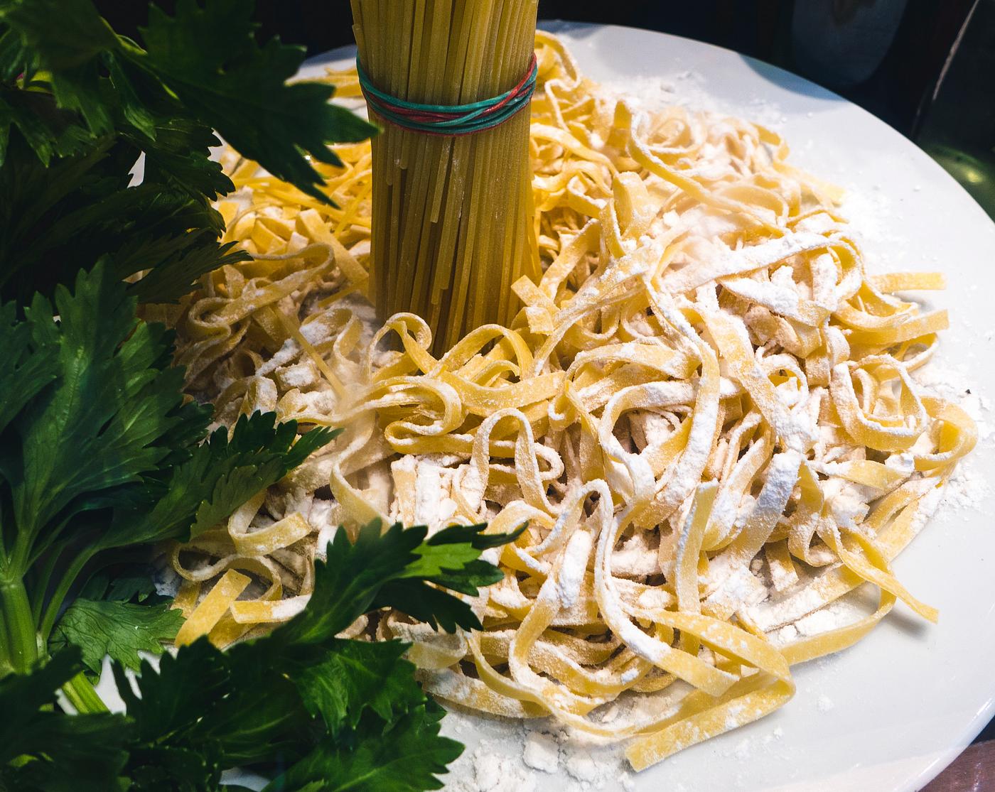 Dried and fresh pasta food photography Dried and fresh pasta food photography