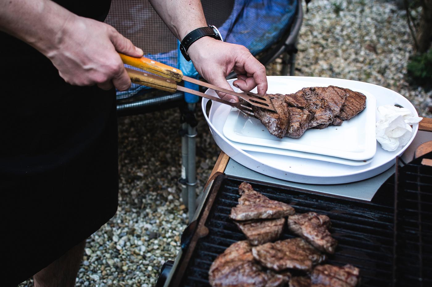 A beef steaks barbeque A beef steaks barbeque