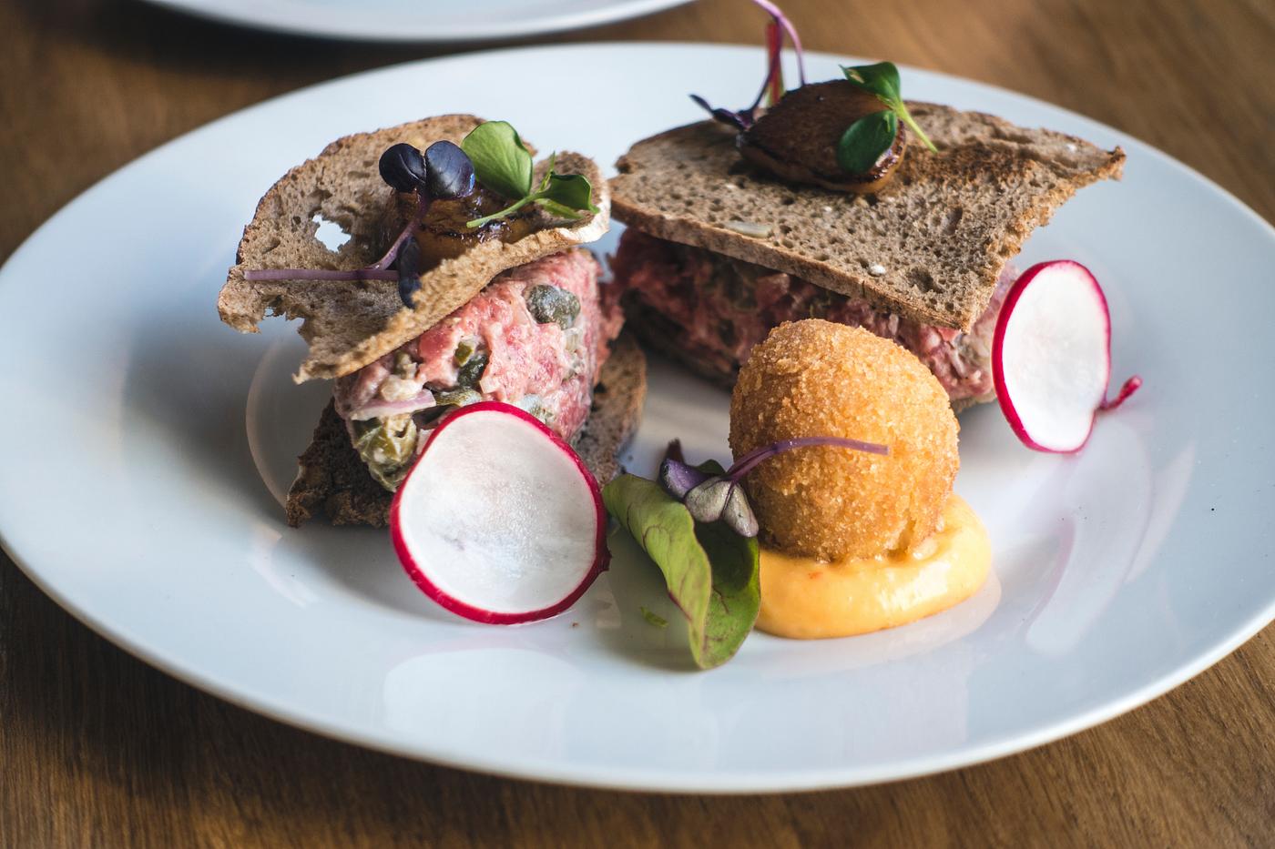 Gourmet steak tartare Gourmet steak tartare