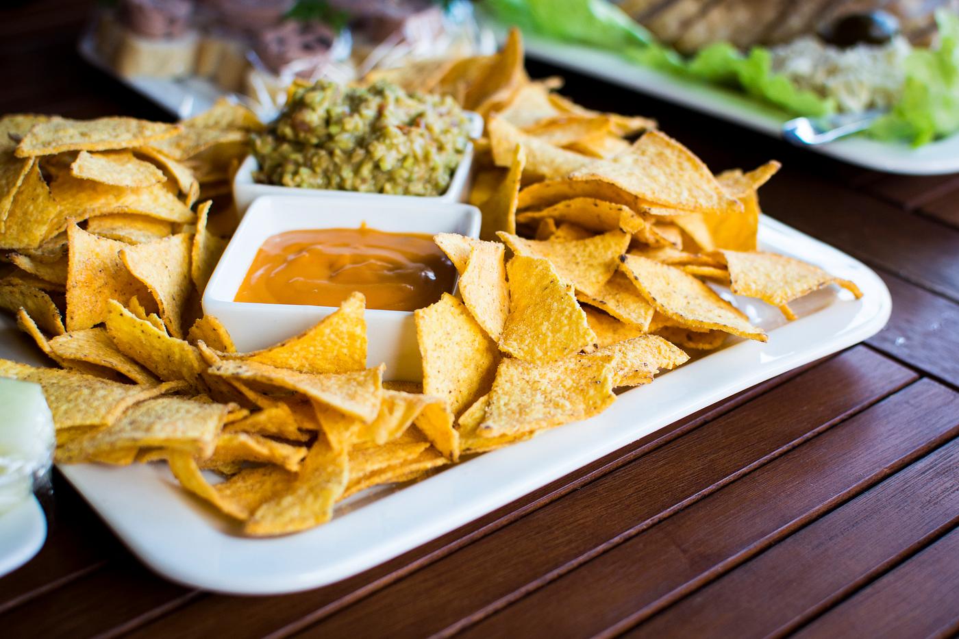 Tortilla chips with salsa Tortilla chips with salsa