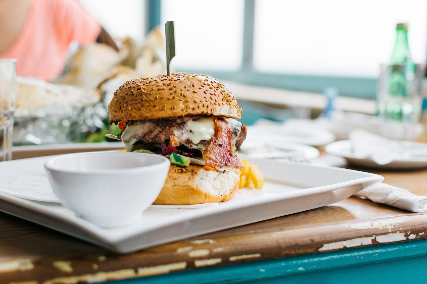 Juicy burger food photography Juicy burger food photography