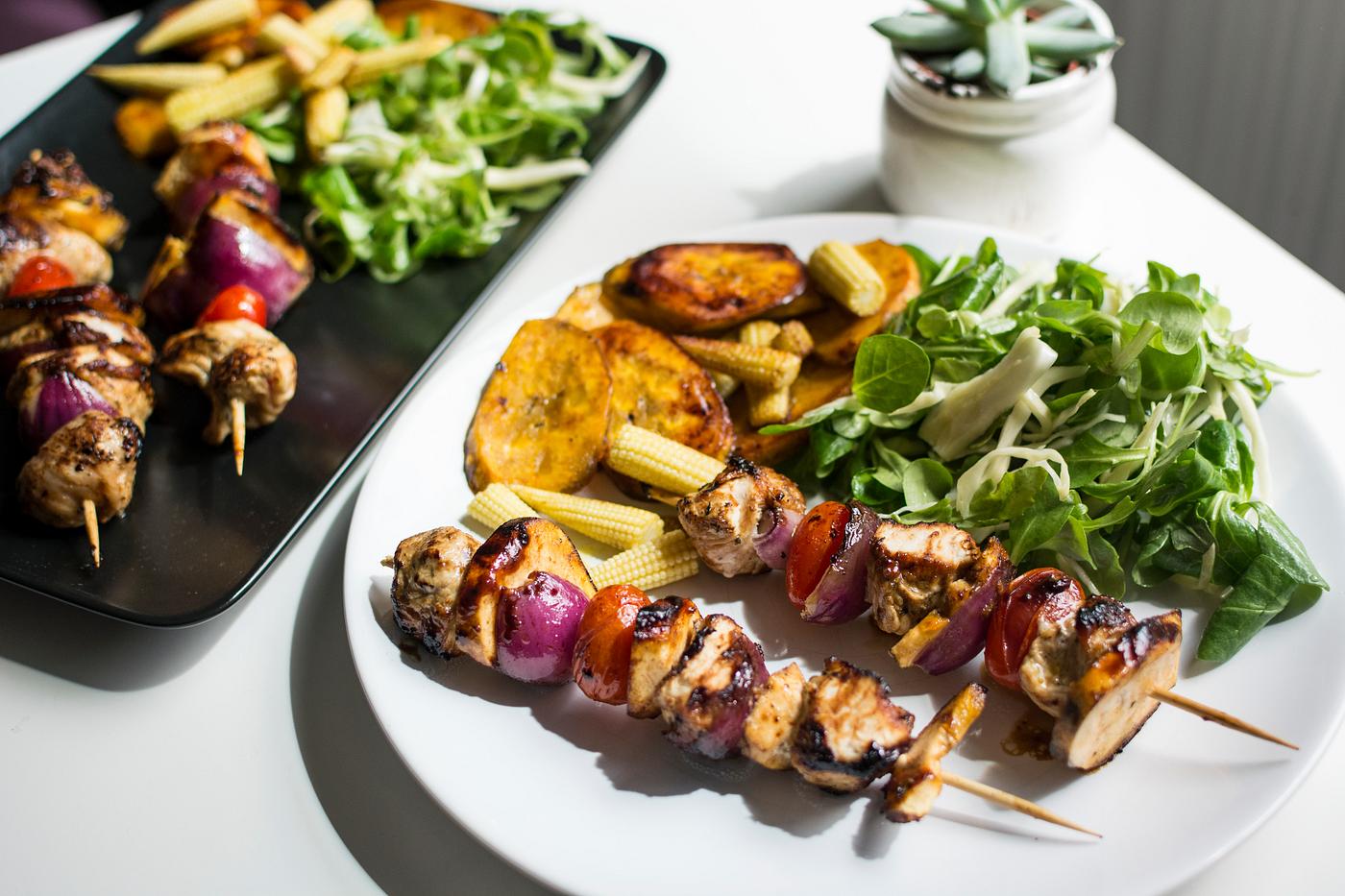 Paleo chicken skewers with plantains Paleo chicken skewers with plantains