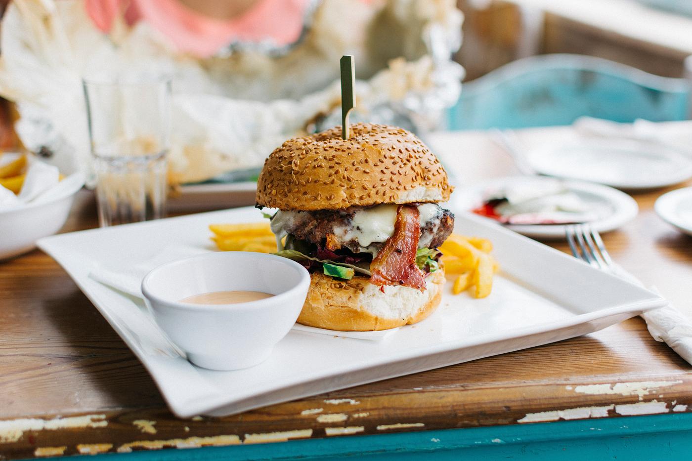 Juicy burger food photography Juicy burger food photography