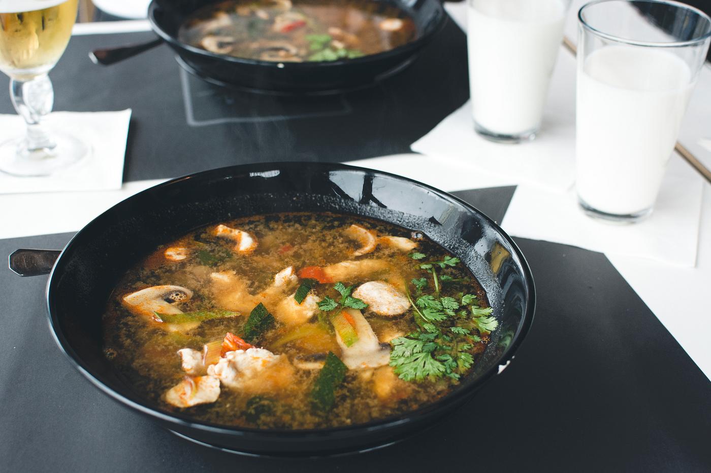 Seafood Tom Yum or Thai style spicy soup Seafood Tom Yum or Thai style spicy soup