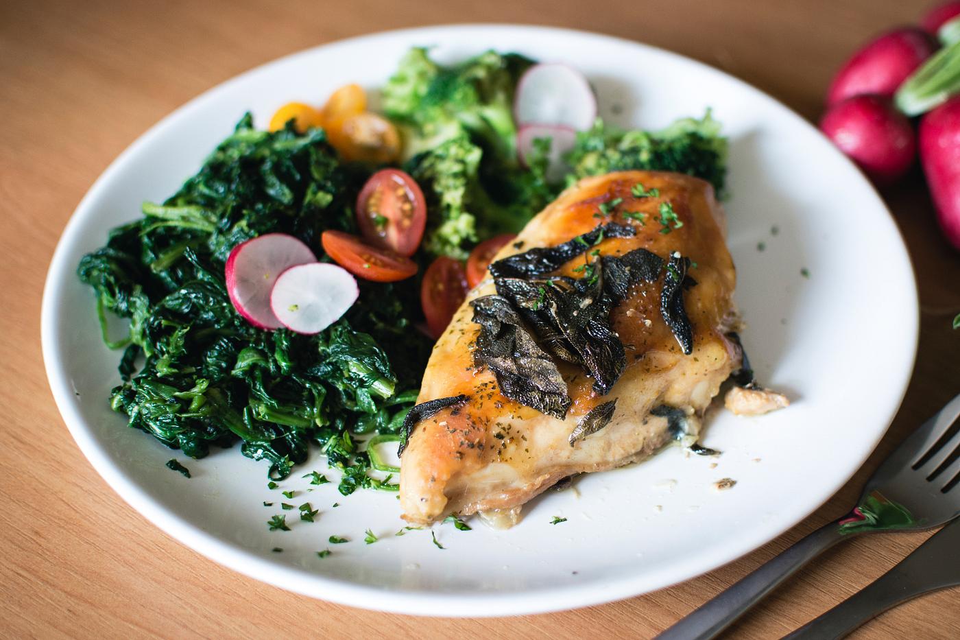 Chicken breast with spinach Chicken breast with spinach