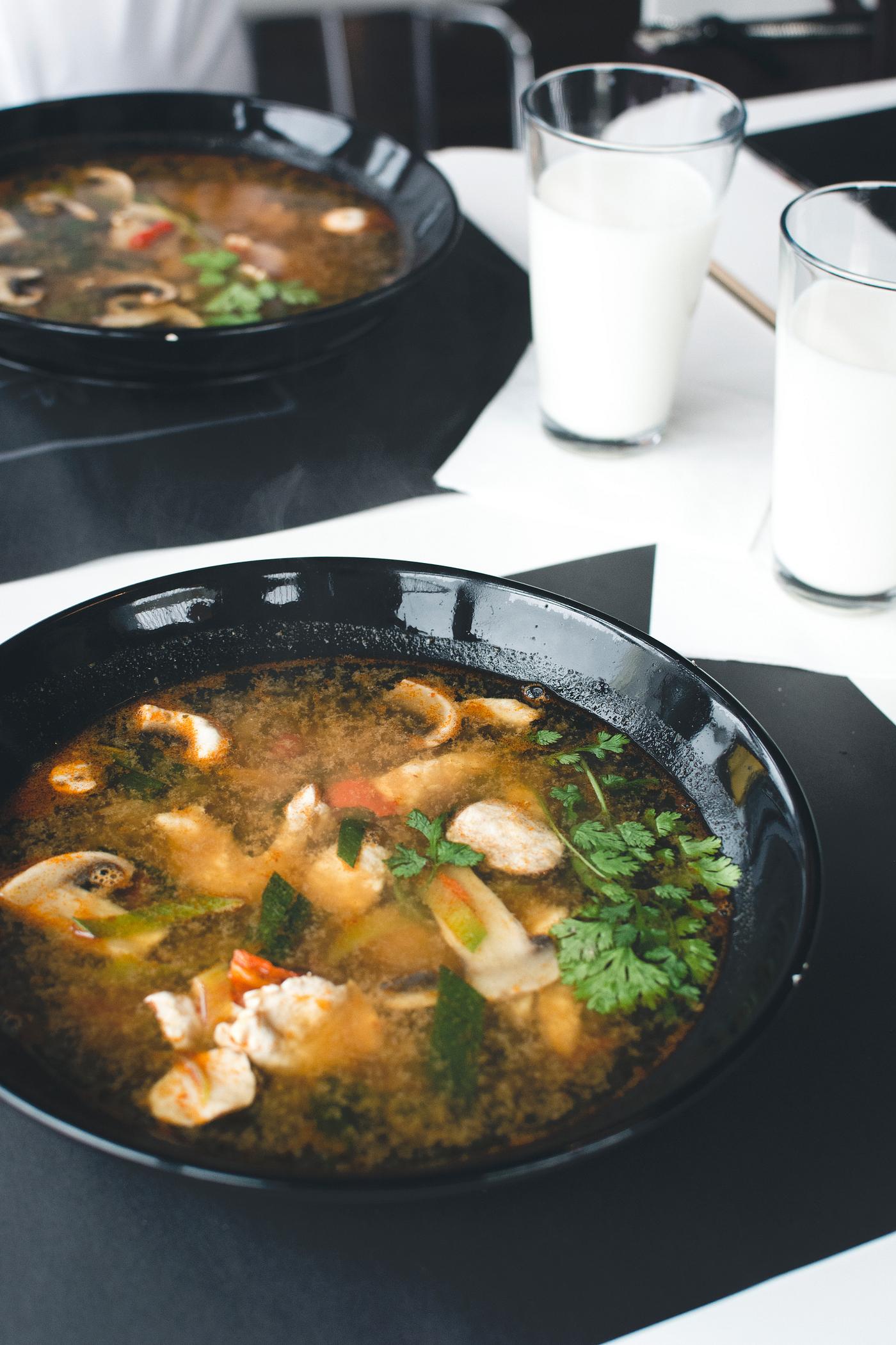 Seafood Tom Yum or Thai style spicy soup Seafood Tom Yum or Thai style spicy soup