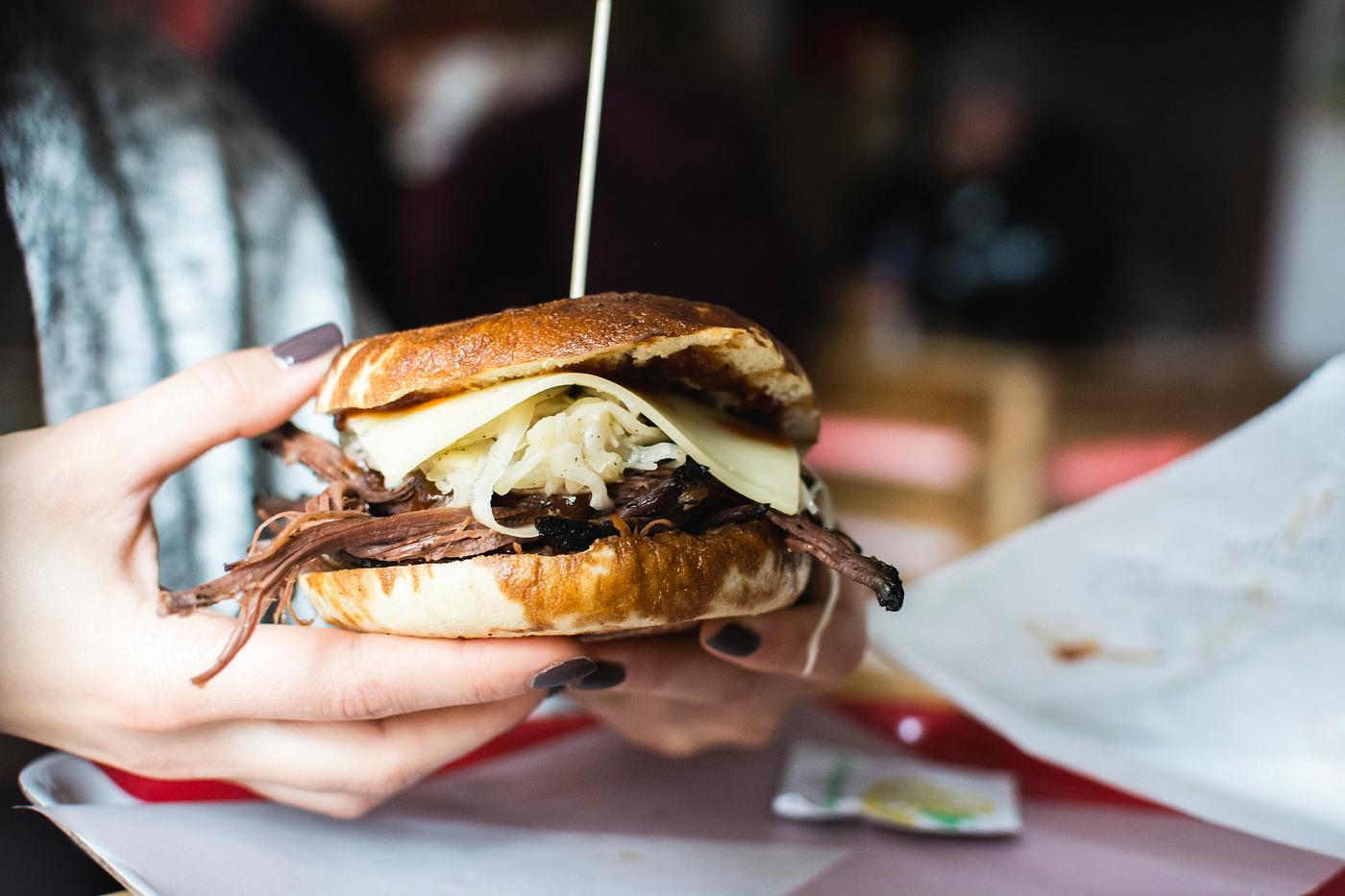 Pulled pork burger food photography Pulled pork burger food photography