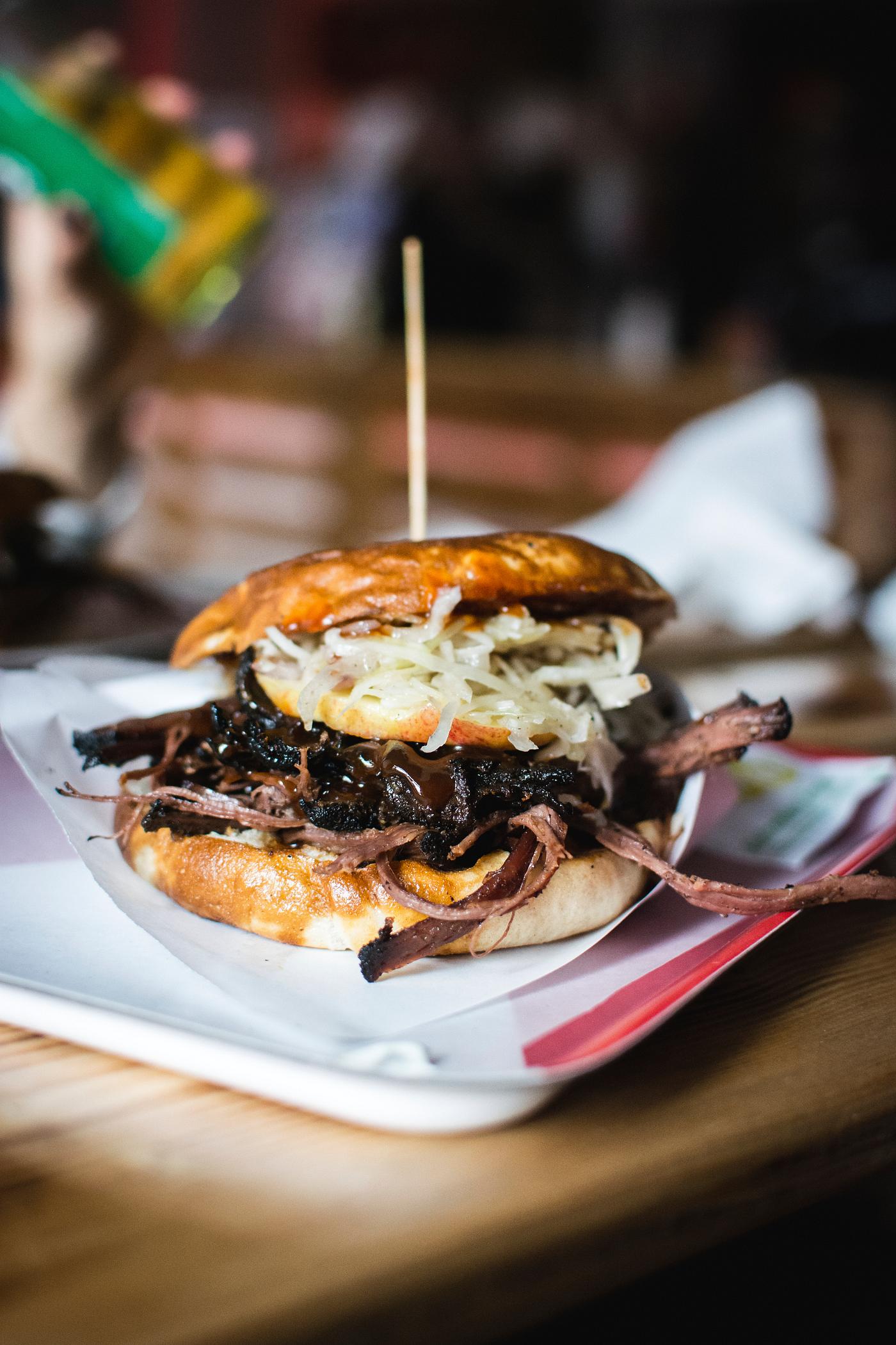 Pulled pork burger food photography Pulled pork burger food photography