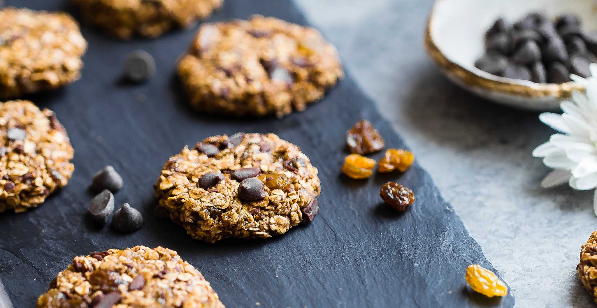Vegan gluten free, no bake oatmeal cookies Vegan gluten free, no bake oatmeal cookies - chocolate chips, closeup, cookie, cuisine, delicious, dessert, diet, eat, food…
