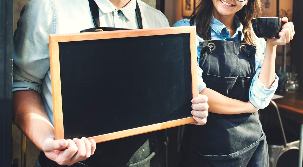 Download A Worker Is Holding A Blackboard Royalty Free Stock Psd Mockup High Resolution Design